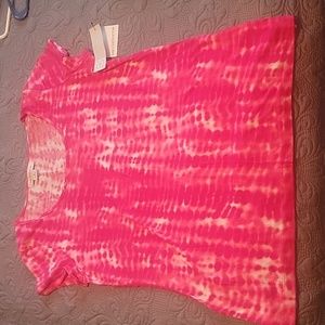 Pink tie dye Liz Claiborne Tee